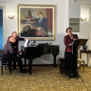 Imagini de la recitalul cameral susținut de Bianca Manoleanu - soprană și Remus Manoleanu - pian în cadrul Festivalului internaţional „Enescu – Orfeul moldav”, la Tescani -  3 septembrie 2022.